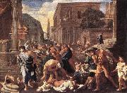POUSSIN, Nicolas The Plague at Ashdod asg Germany oil painting reproduction